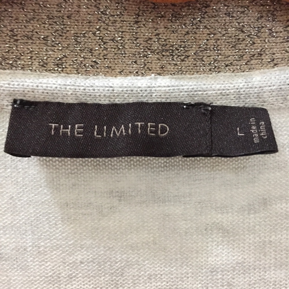 Button Front Gray Cardigan Large - Picture 6 of 6